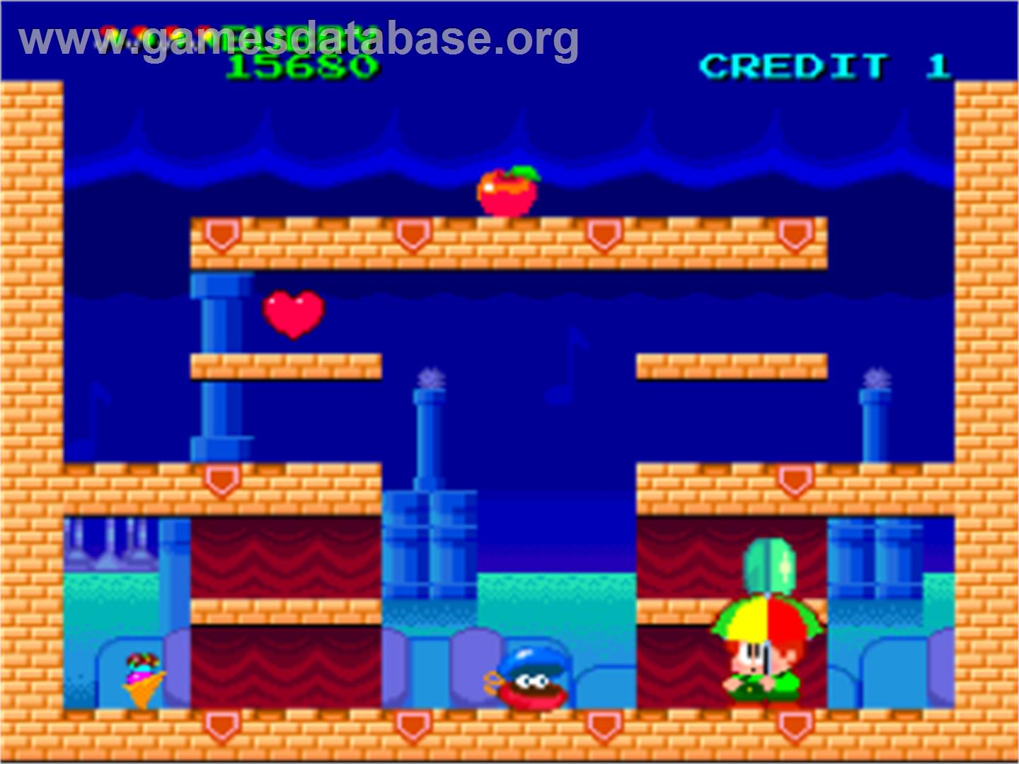 Parasol Stars: The Story of Bubble Bobble III - NEC TurboGrafx-16 - Artwork - In Game