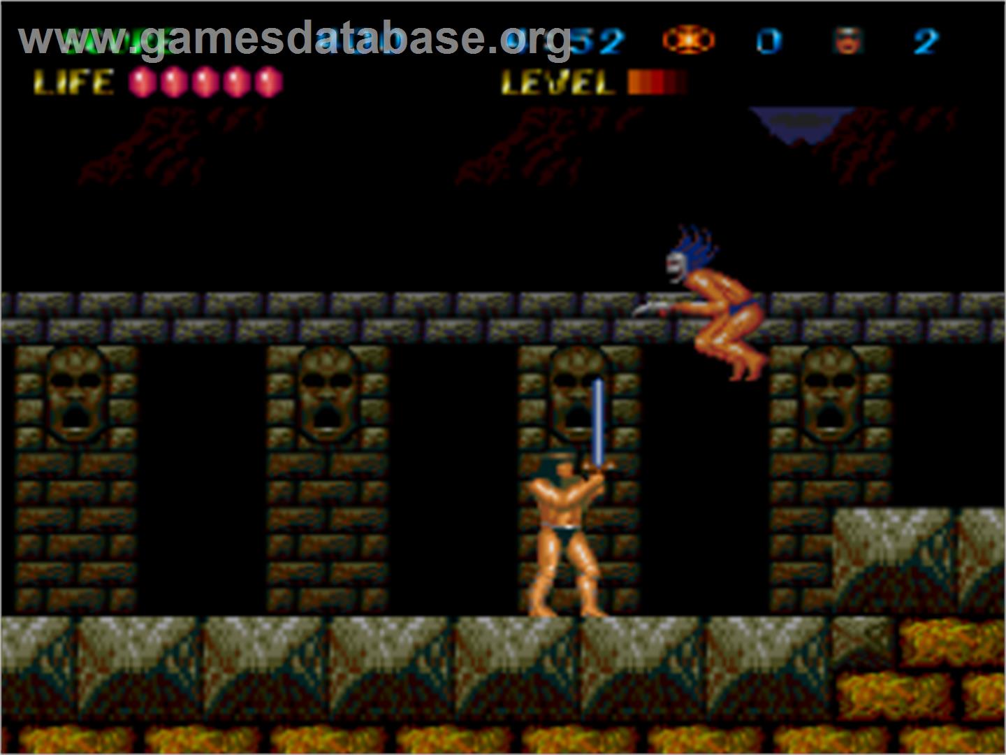 The Legendary Axe II - NEC TurboGrafx-16 - Artwork - In Game