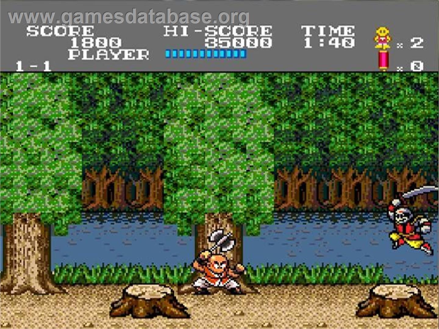 Tiger Road - NEC TurboGrafx-16 - Artwork - In Game
