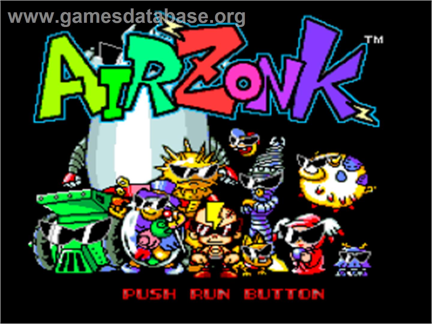 Air Zonk - NEC TurboGrafx-16 - Artwork - Title Screen