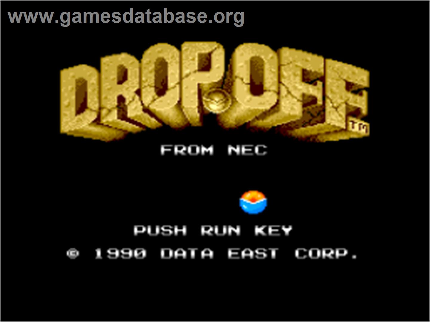 Drop Off - NEC TurboGrafx-16 - Artwork - Title Screen