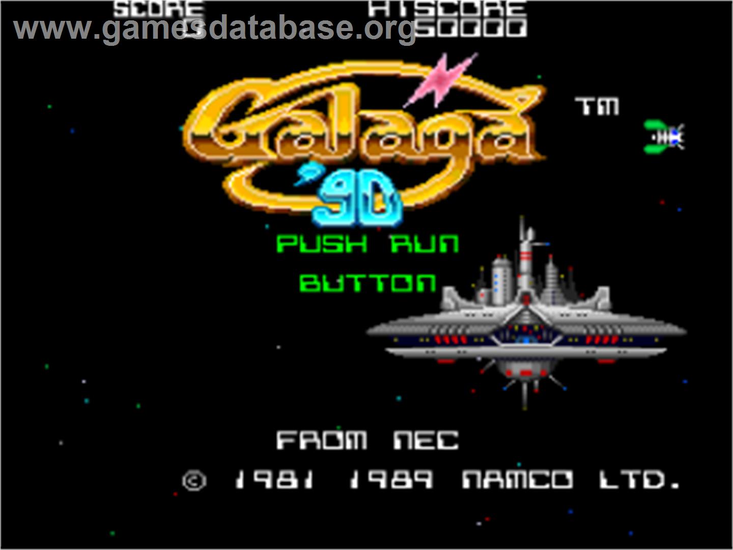 Galaga '90 - NEC TurboGrafx-16 - Artwork - Title Screen