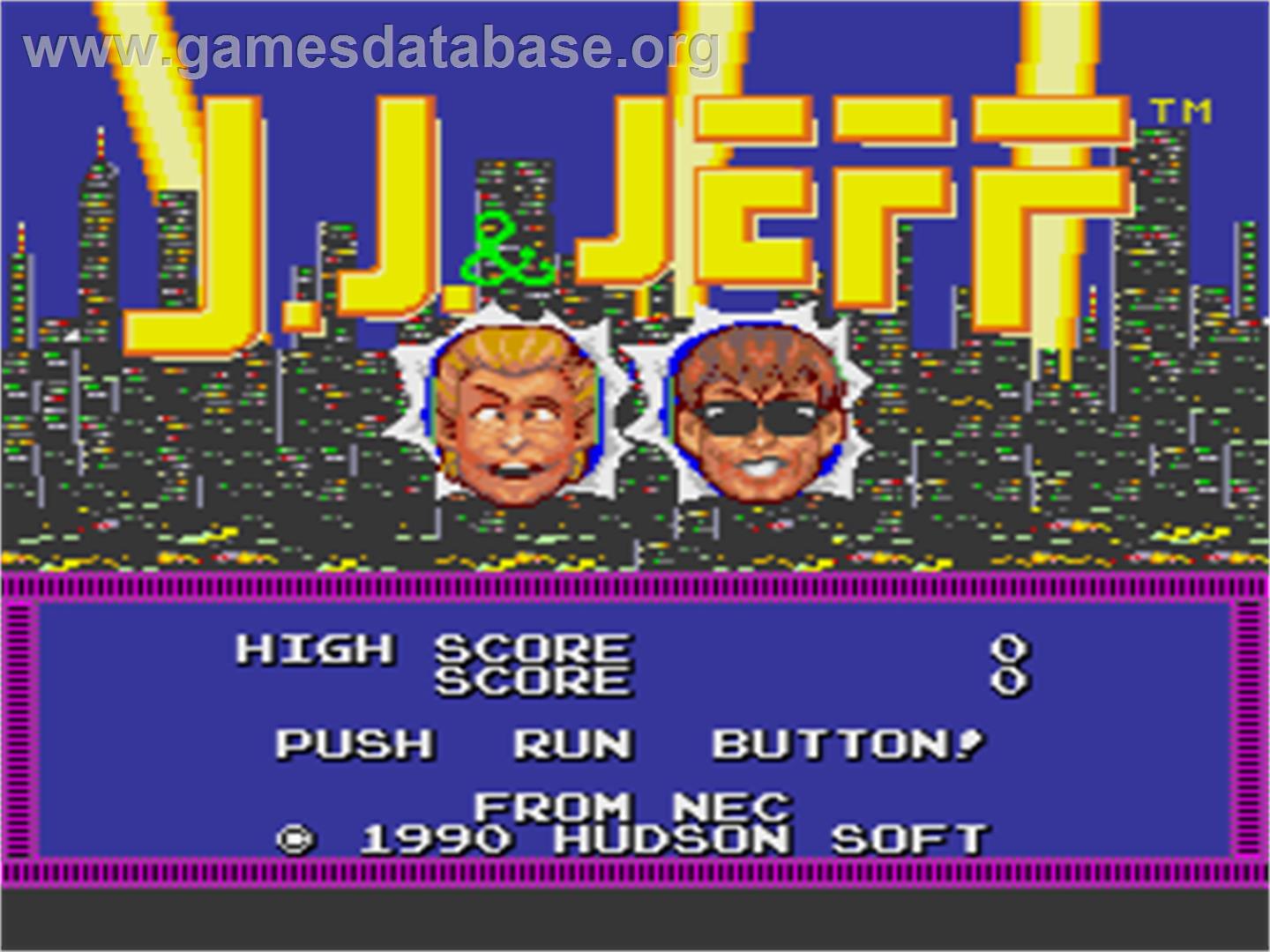 J.J. & Jeff - NEC TurboGrafx-16 - Artwork - Title Screen