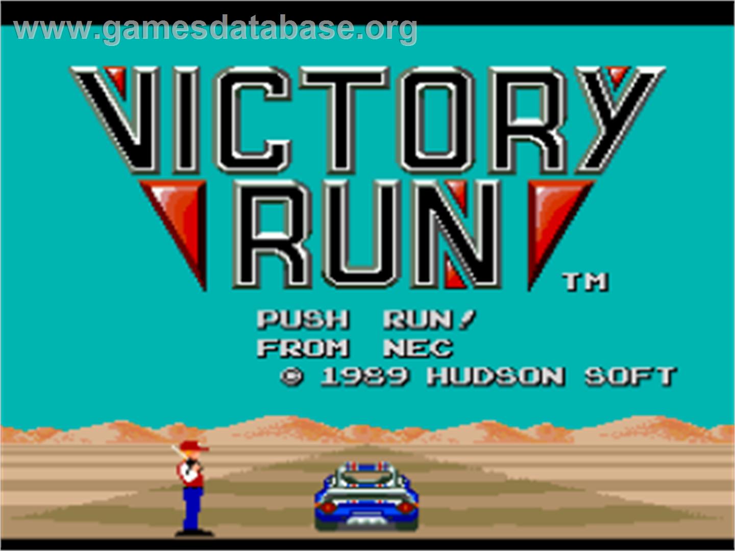 Victory Run - NEC TurboGrafx-16 - Artwork - Title Screen