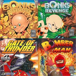 Box cover for 4 In 1 Super Cd on the NEC TurboGrafx CD.