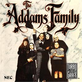 Box cover for Addams Family, The on the NEC TurboGrafx CD.