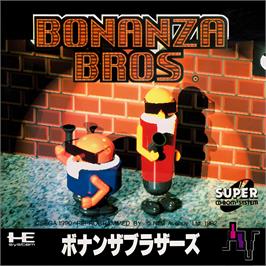 Box cover for Bonanza Bros. on the NEC TurboGrafx CD.