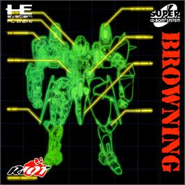 Box cover for Browning on the NEC TurboGrafx CD.