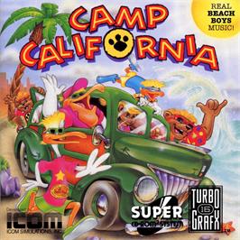 Box cover for Camp California on the NEC TurboGrafx CD.