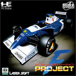 Box cover for F1 Team Simulation - Project F on the NEC TurboGrafx CD.