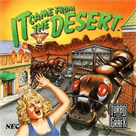 Box cover for It Came From The Desert on the NEC TurboGrafx CD.
