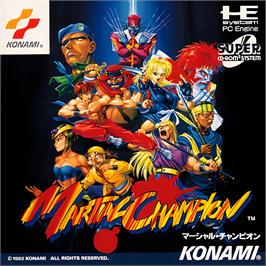 Box cover for Martial Champion on the NEC TurboGrafx CD.