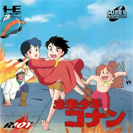Box cover for Mirai Shounen Conan on the NEC TurboGrafx CD.