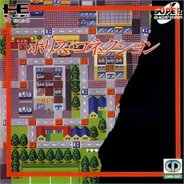 Box cover for Police Connection on the NEC TurboGrafx CD.