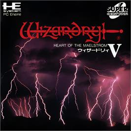 Box cover for Wizardry 5 - Heart of the Maelstrom on the NEC TurboGrafx CD.