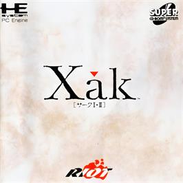 Box cover for Xak 1-2 on the NEC TurboGrafx CD.