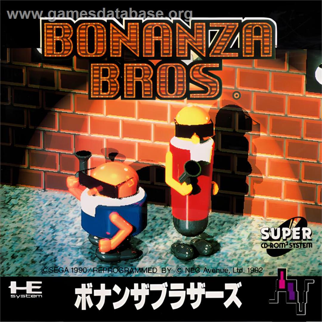 Bonanza Bros. - NEC TurboGrafx CD - Artwork - Box