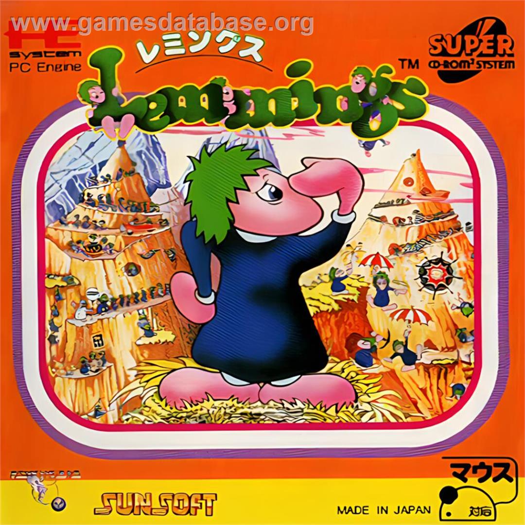 Lemmings - NEC TurboGrafx CD - Artwork - Box