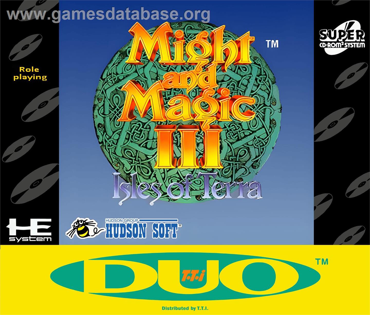 Might And Magic 3 - Isles Of Terra - NEC TurboGrafx CD - Artwork - Box