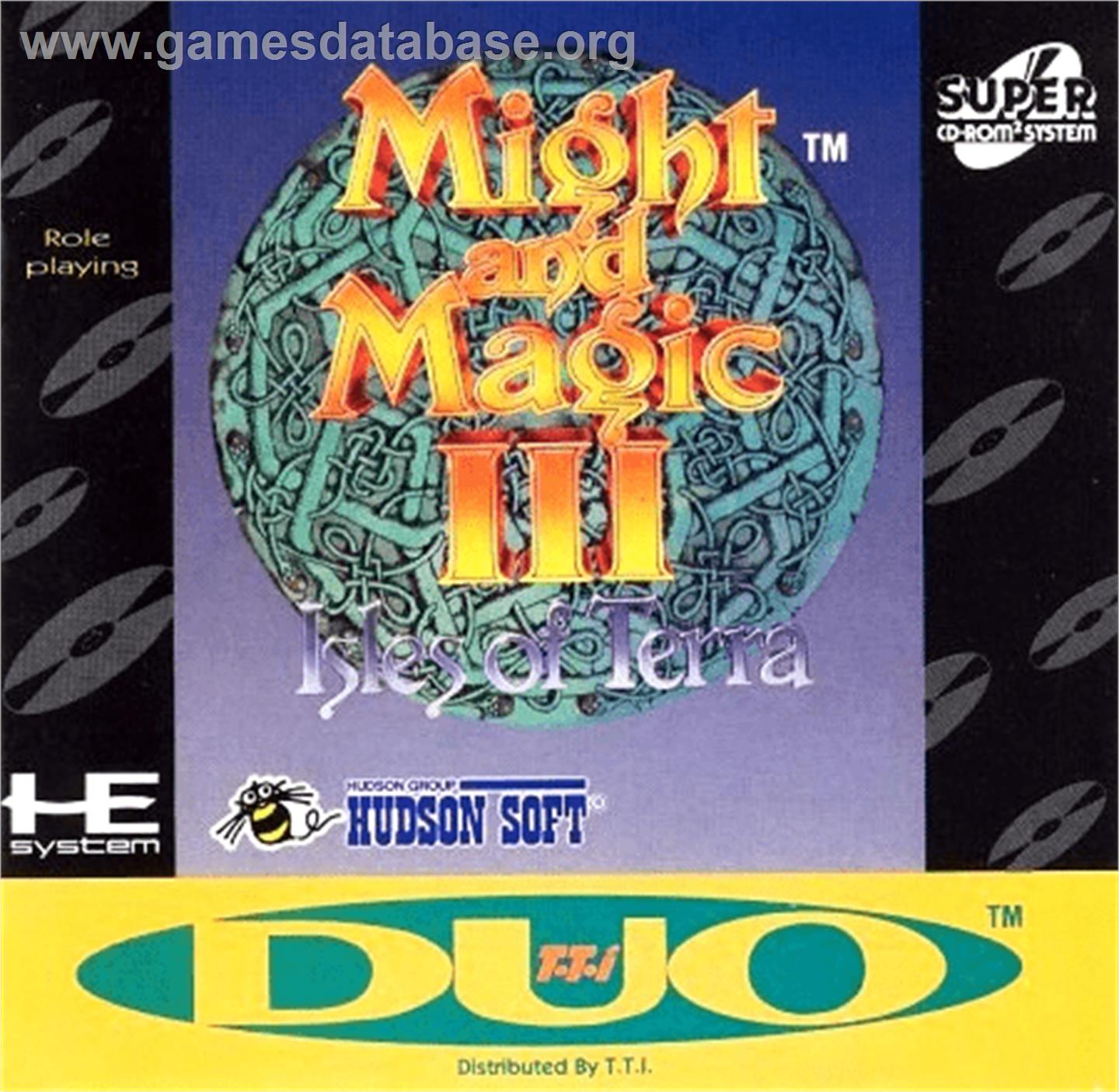 Might and Magic III: Isles of Terra - NEC TurboGrafx CD - Artwork - Box