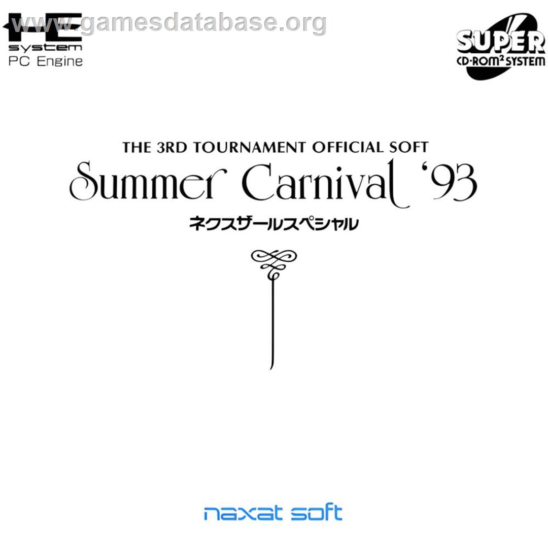 Summer Carnival '93 - Nexzr Special - NEC TurboGrafx CD - Artwork - Box