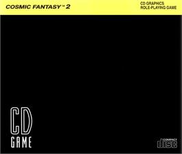 Box back cover for Cosmic Fantasy 2 on the NEC TurboGrafx CD.