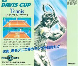 Box back cover for Davis Cup Tennis, The on the NEC TurboGrafx CD.