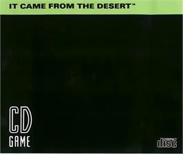 Box back cover for It Came From The Desert on the NEC TurboGrafx CD.