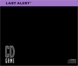Box back cover for Last Alert on the NEC TurboGrafx CD.