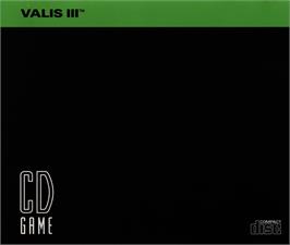 Box back cover for Valis 3 on the NEC TurboGrafx CD.