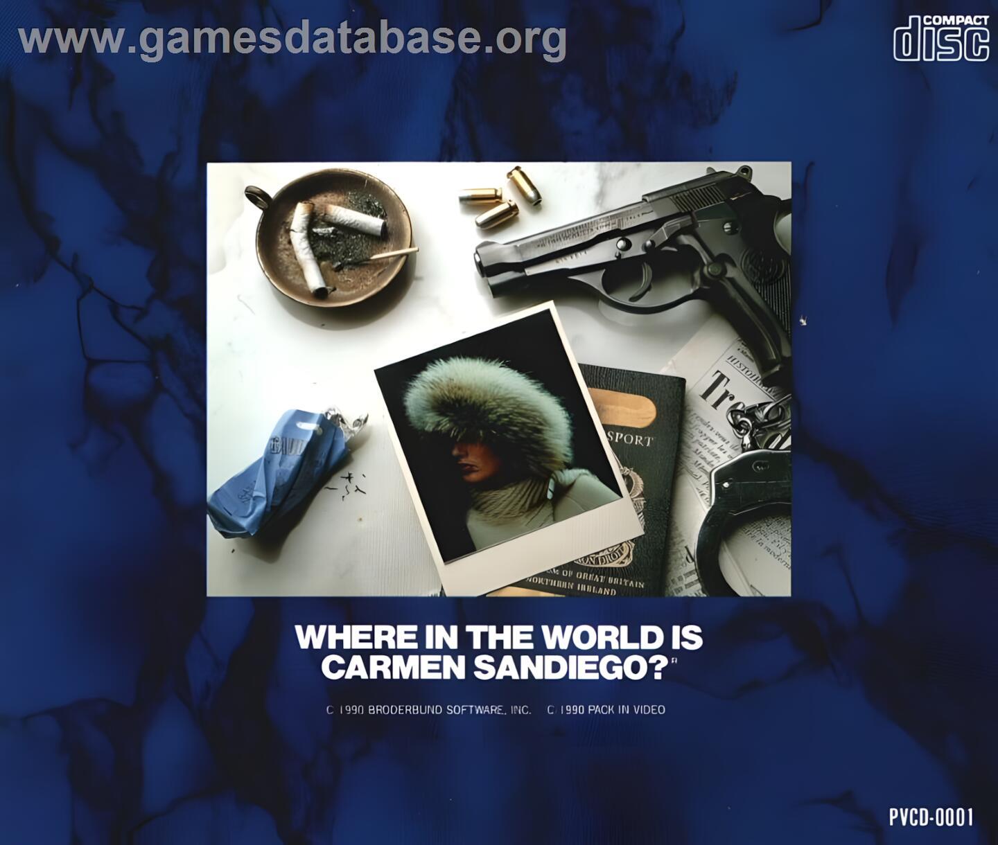 Where in the World is Carmen Sandiego? - NEC TurboGrafx CD - Artwork - Box Back