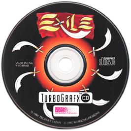 Cartridge artwork for Exile on the NEC TurboGrafx CD.