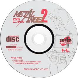 Cartridge artwork for Metal Angel 2 on the NEC TurboGrafx CD.