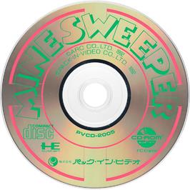 Cartridge artwork for Minesweeper on the NEC TurboGrafx CD.
