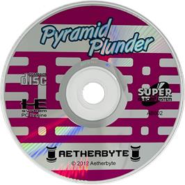 Cartridge artwork for Pyramid Plunder on the NEC TurboGrafx CD.