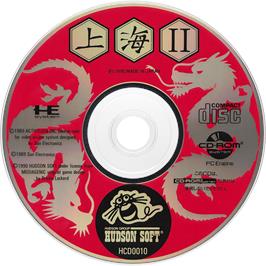 Cartridge artwork for Shanghai 2 on the NEC TurboGrafx CD.