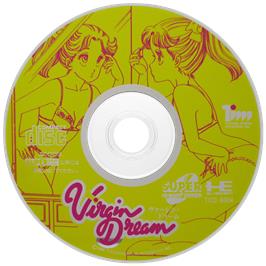 Cartridge artwork for Virgin Dream on the NEC TurboGrafx CD.
