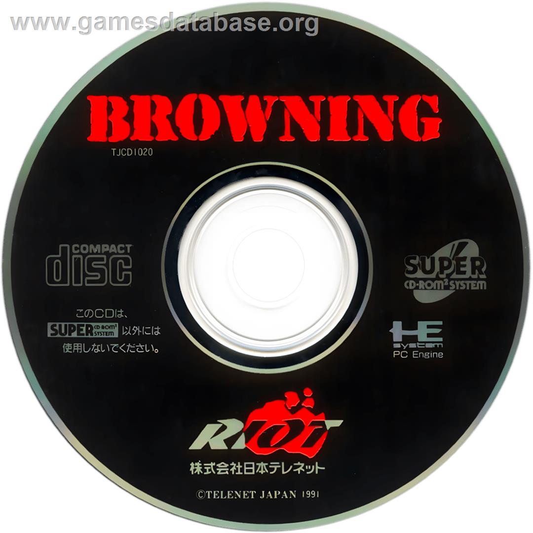 Browning - NEC TurboGrafx CD - Artwork - Cartridge