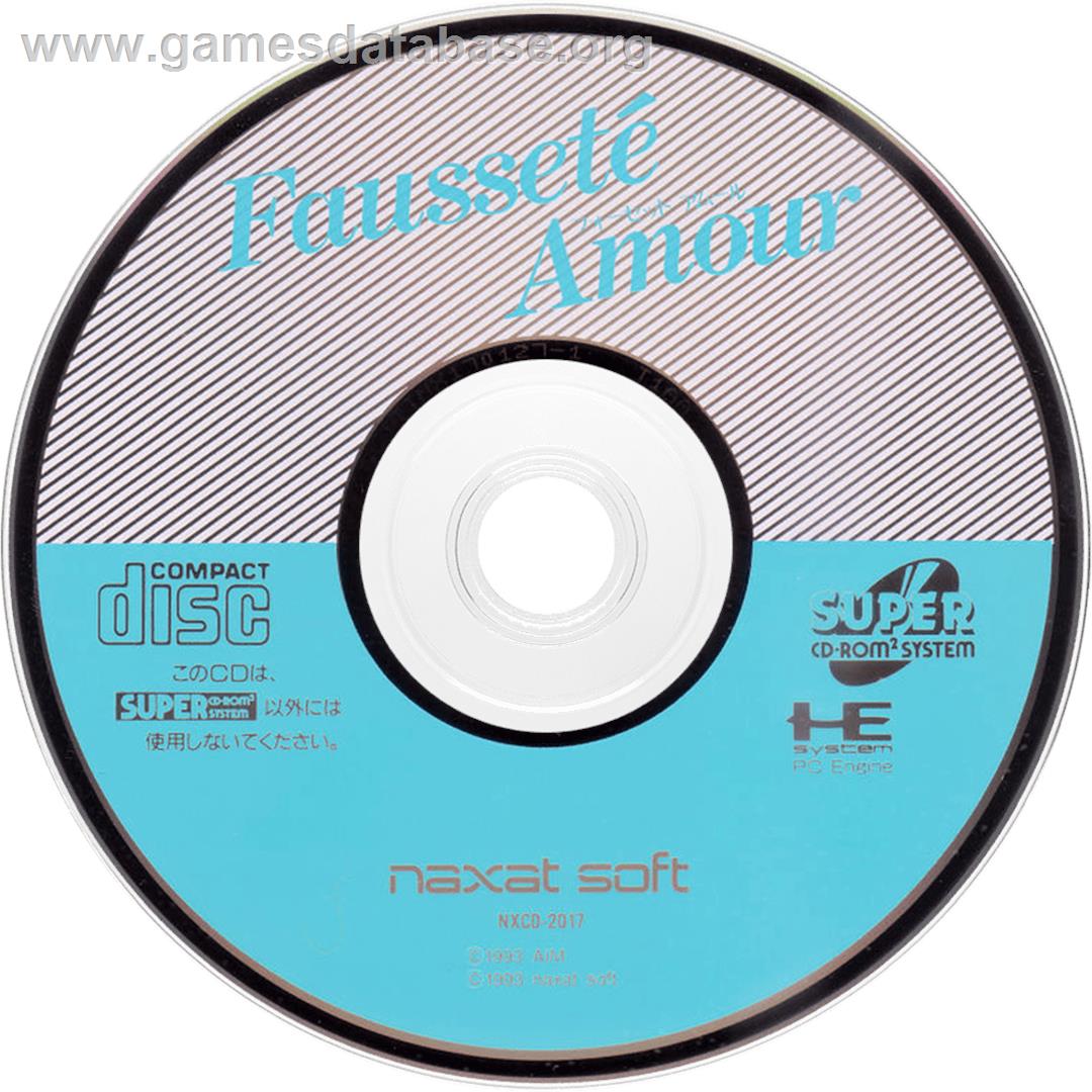 Fausseté Amour - NEC TurboGrafx CD - Artwork - Cartridge