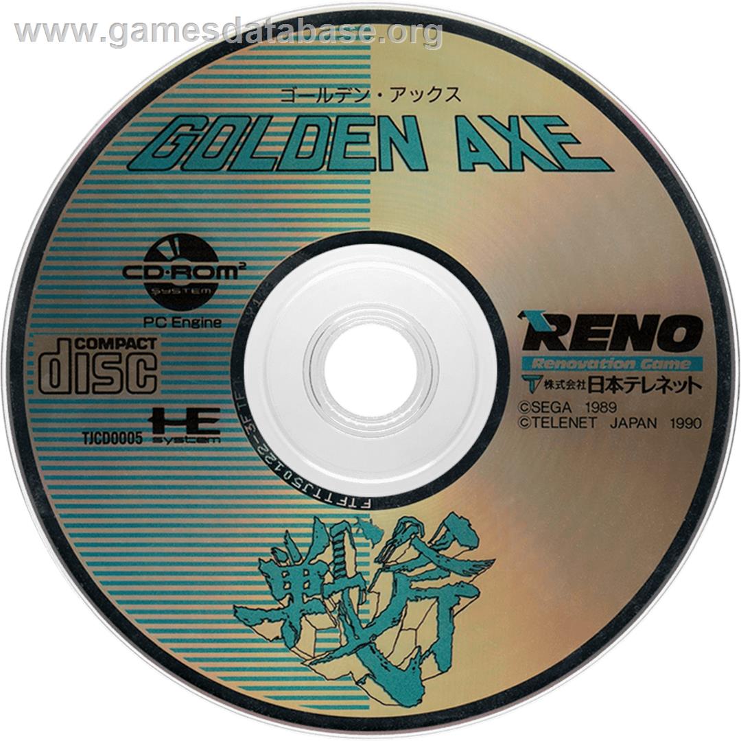 Golden Axe - NEC TurboGrafx CD - Artwork - Cartridge