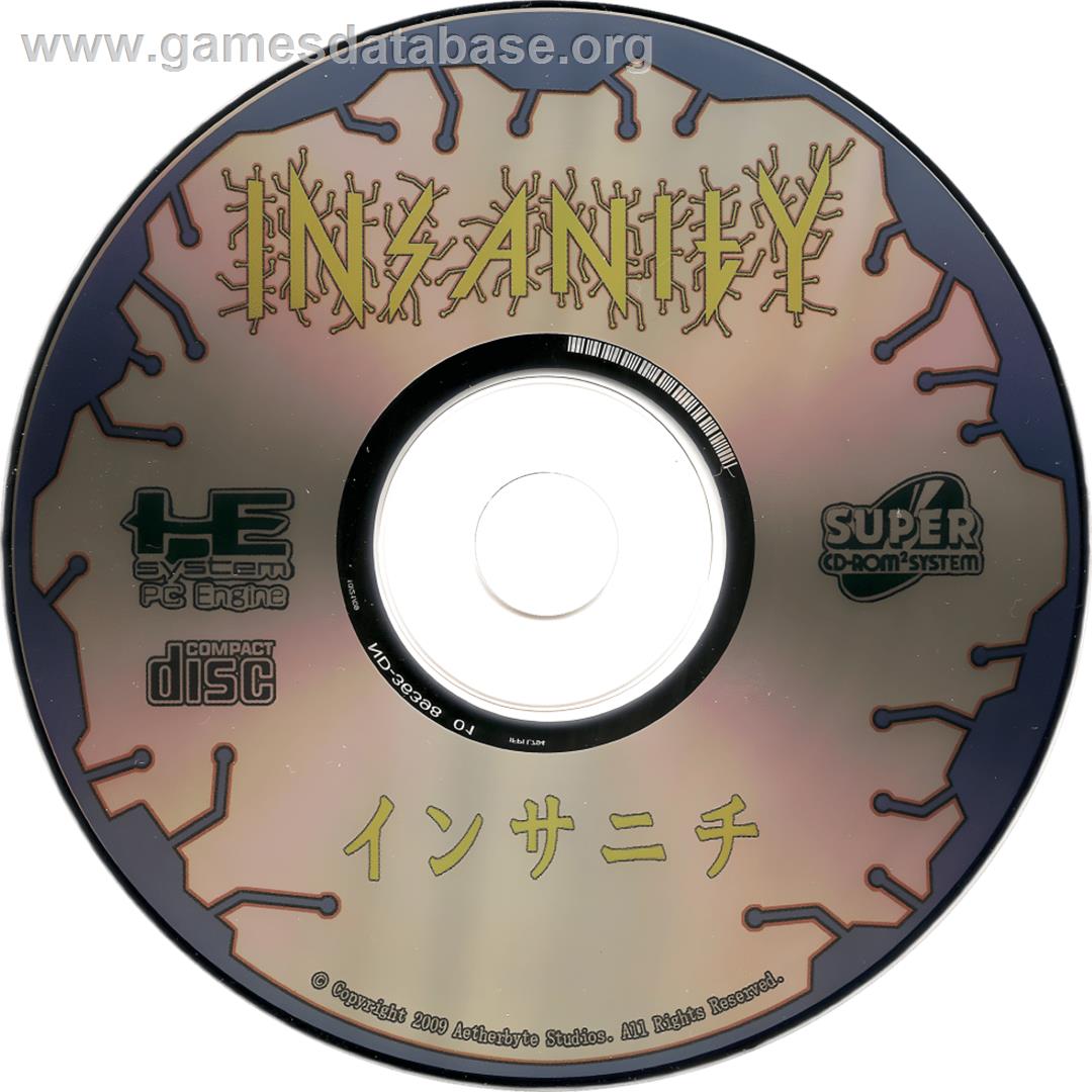 Insanity - NEC TurboGrafx CD - Artwork - Cartridge