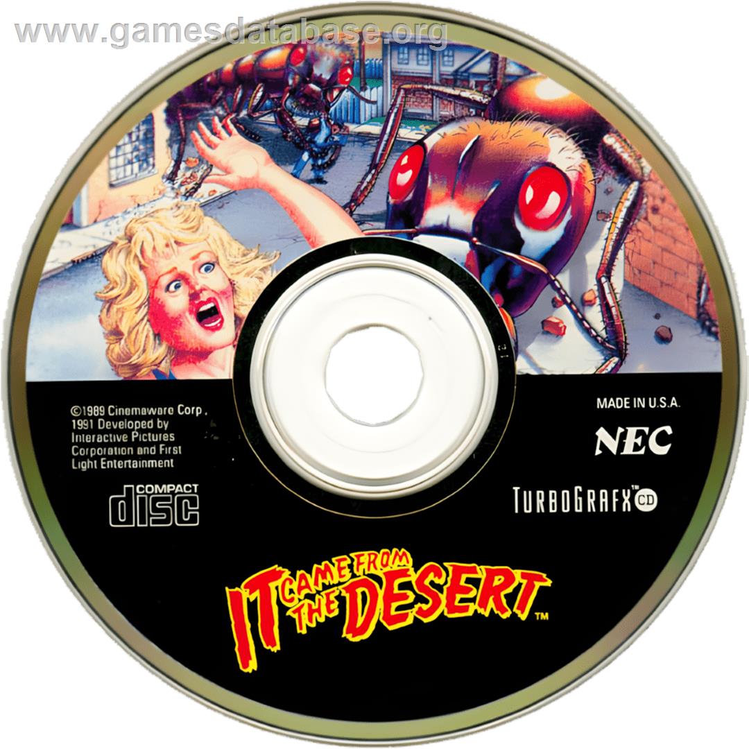 It Came From The Desert - NEC TurboGrafx CD - Artwork - Cartridge