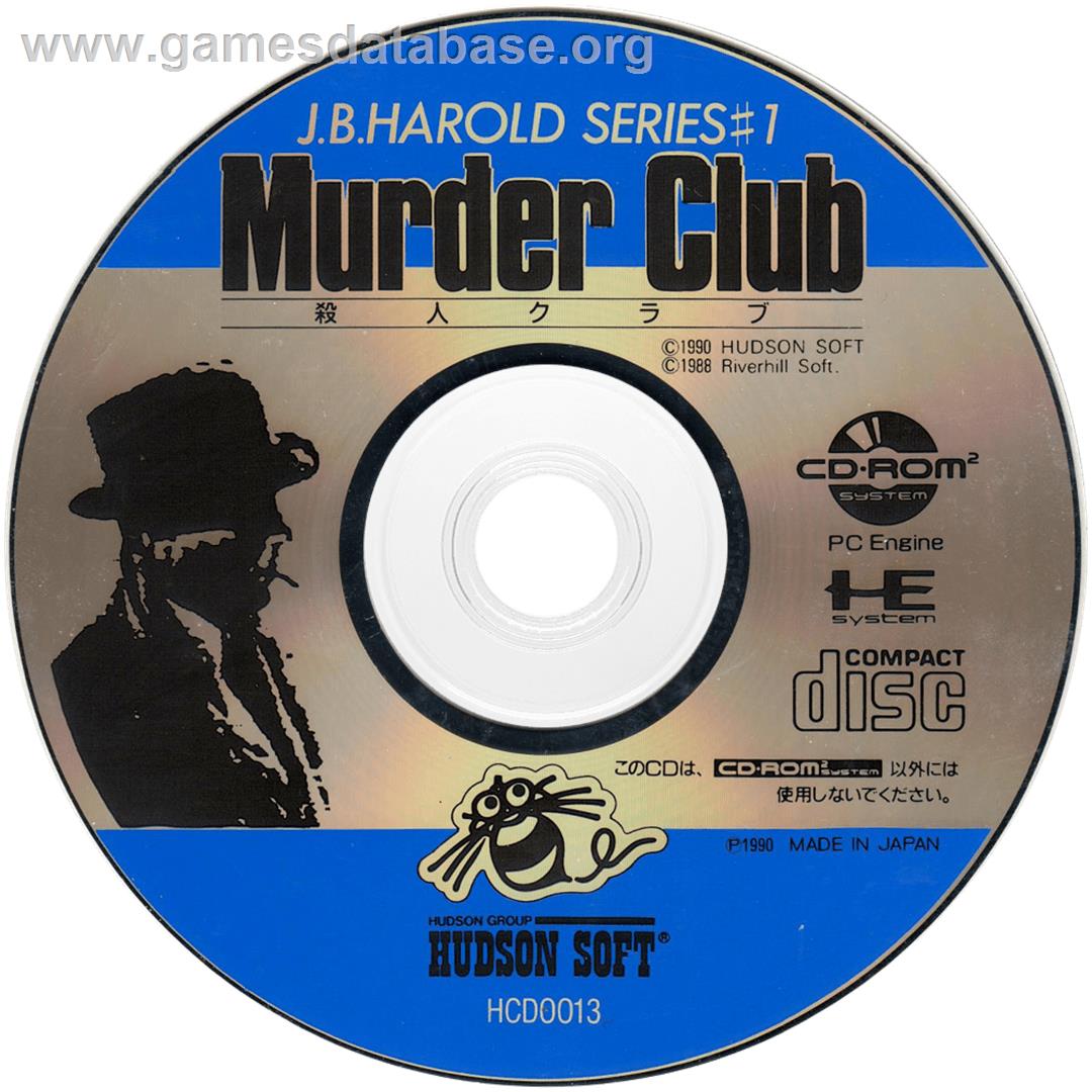 Jb Harold Murder Club - NEC TurboGrafx CD - Artwork - Cartridge