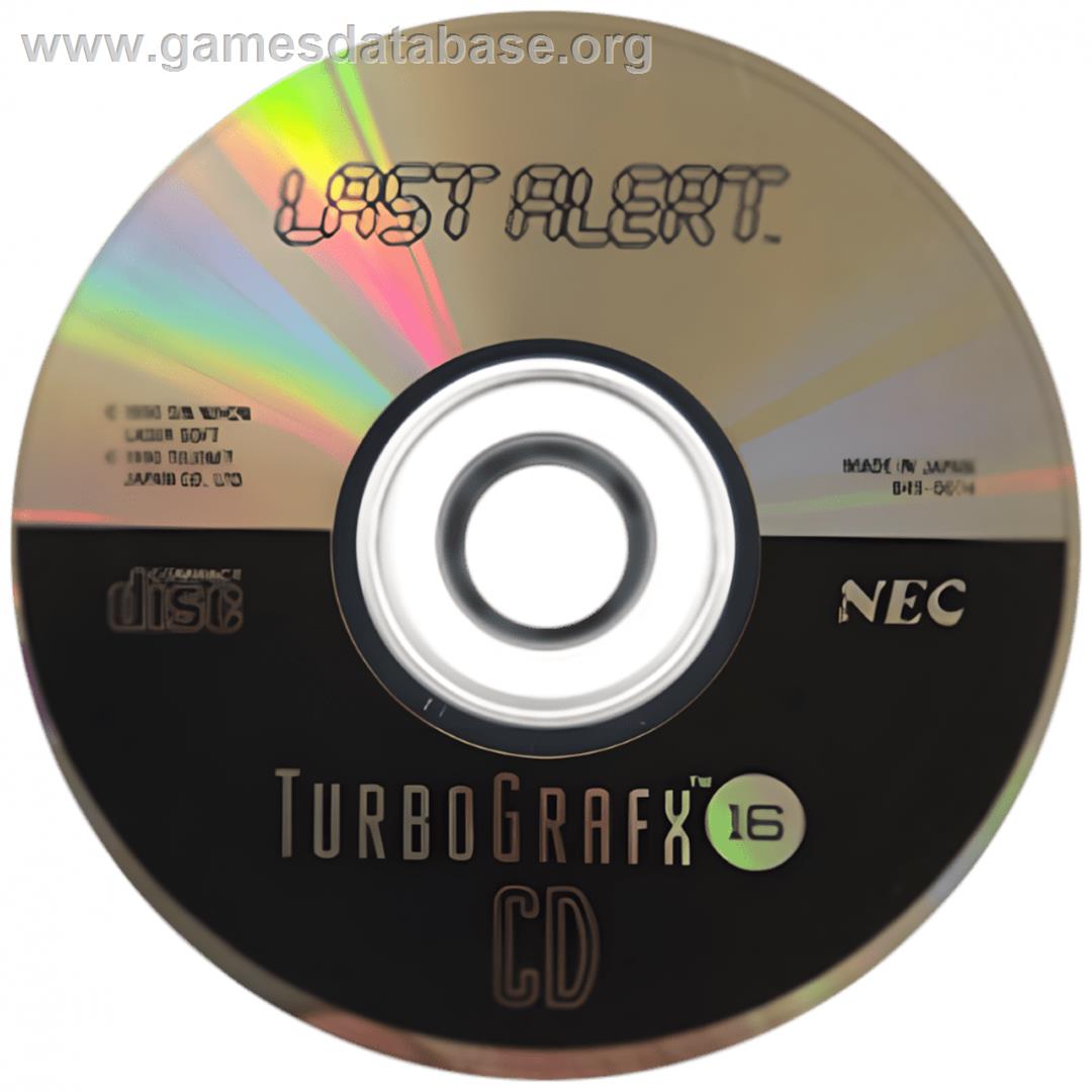 Last Alert - NEC TurboGrafx CD - Artwork - Cartridge