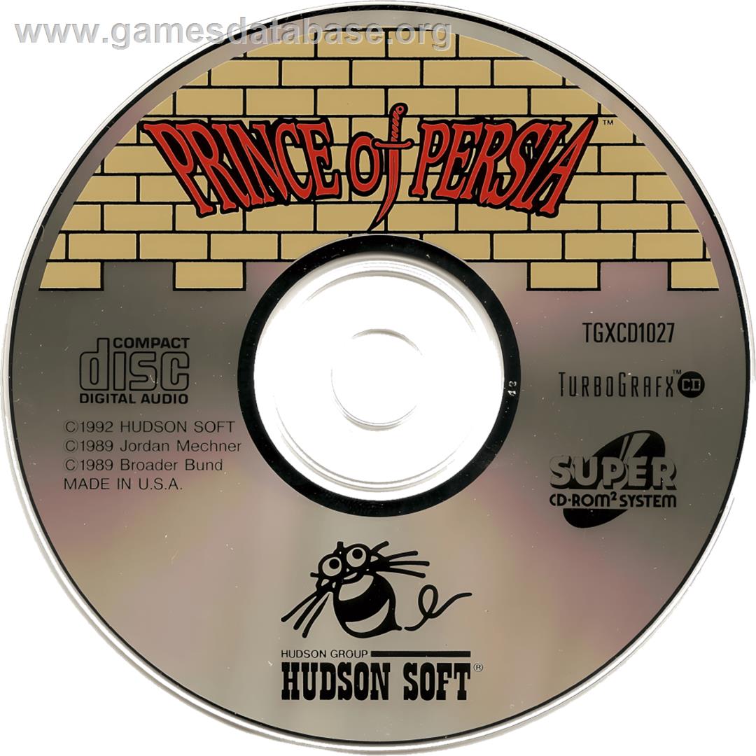 Prince Of Persia - NEC TurboGrafx CD - Artwork - Cartridge