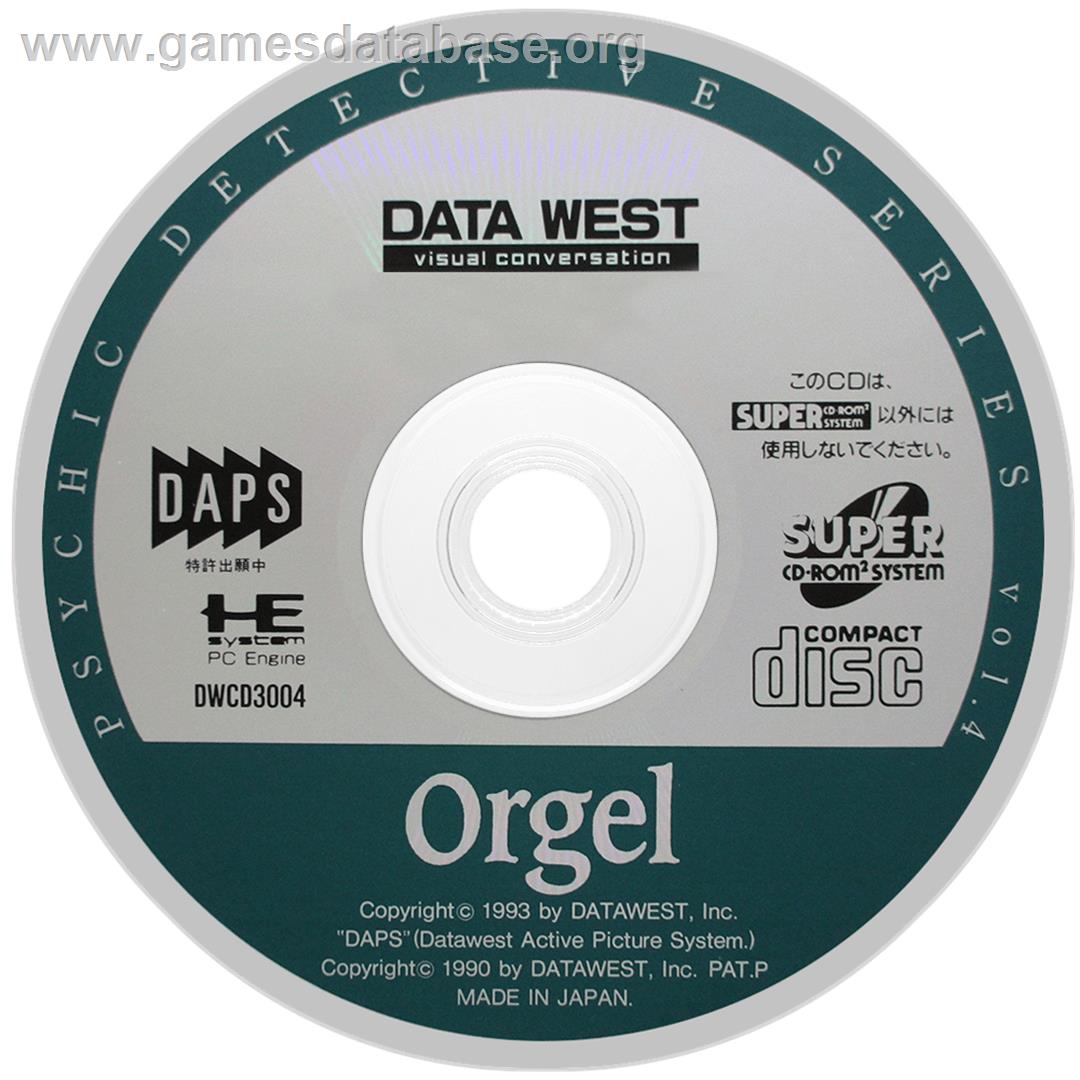 Psychic Detective Series Vol. 4 - Orgel - NEC TurboGrafx CD - Artwork - Cartridge