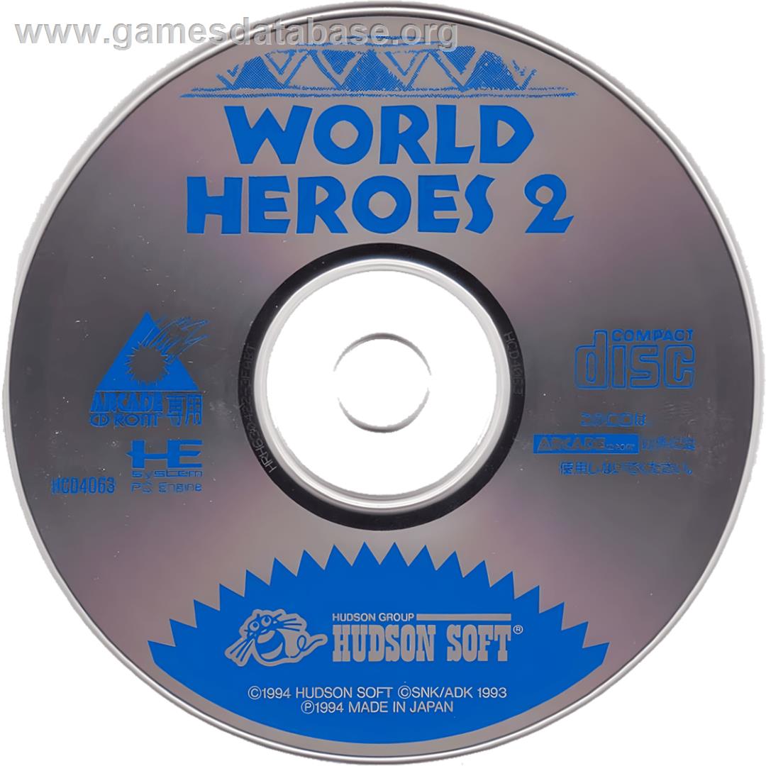 World Heroes 2 - NEC TurboGrafx CD - Artwork - Cartridge