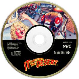 Artwork on the Disc for It Came from the Desert on the NEC TurboGrafx CD.
