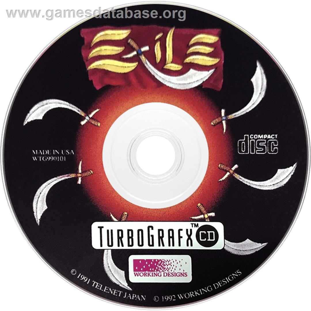 Exile - NEC TurboGrafx CD - Artwork - Disc