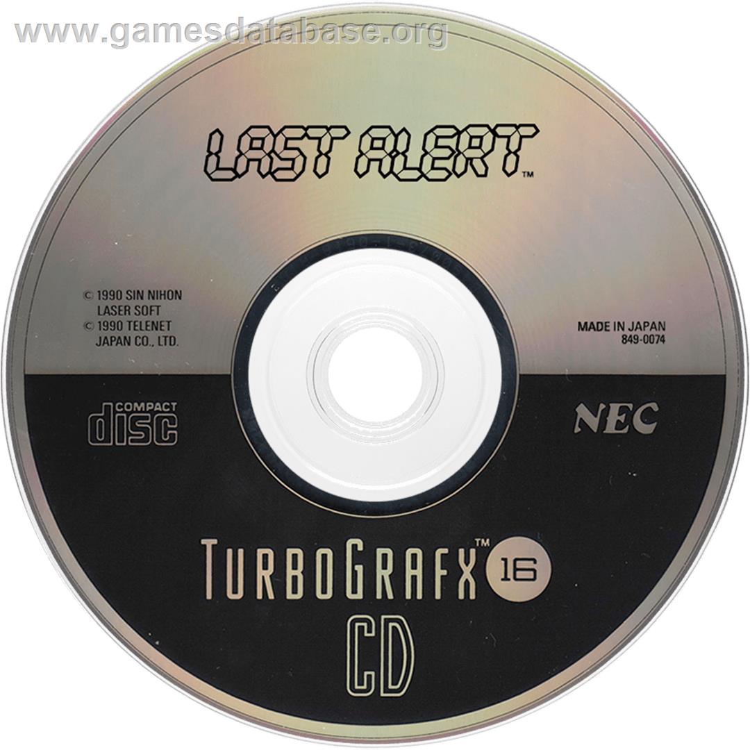 Last Alert - NEC TurboGrafx CD - Artwork - Disc
